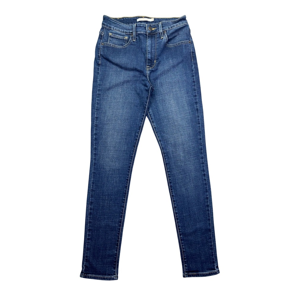 Levi's 721 High Rise Skinny Jeans Dark Wash Denim Classic‎ Style Sz 27 Fits 25"